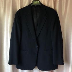 Navy blue suit jacket